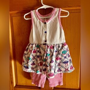 Vintage Gymboree White and Pink jumper.